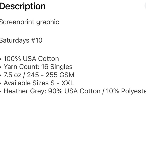 SATURDAYS NYC Football ATHLETICS T-SHIRT Men’s Size Large Heavyweight NYC Soccer - Picture 5 of 8